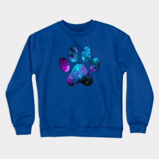 Galactic Paw Print Crewneck Sweatshirt